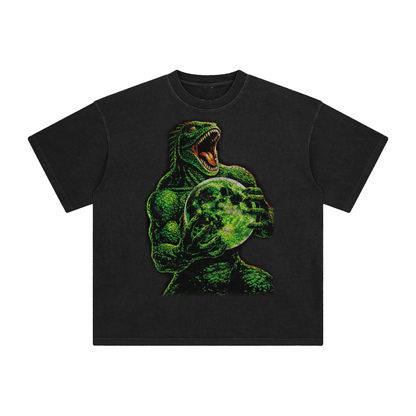Big Lizard Moon Black T-Shirt